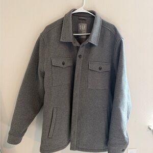GAP Gray Men's Wool Shirt Jacket